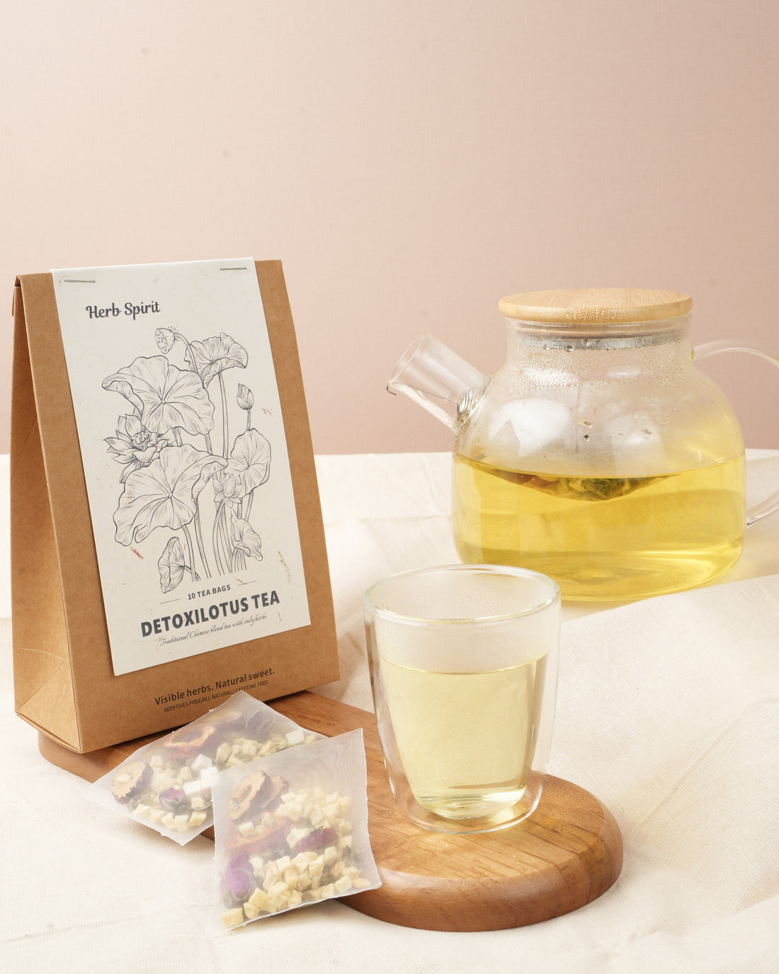Digestion Support Tea|Lotus Leaves,Dried Hawthorn & Poria (10 Tea Bags)