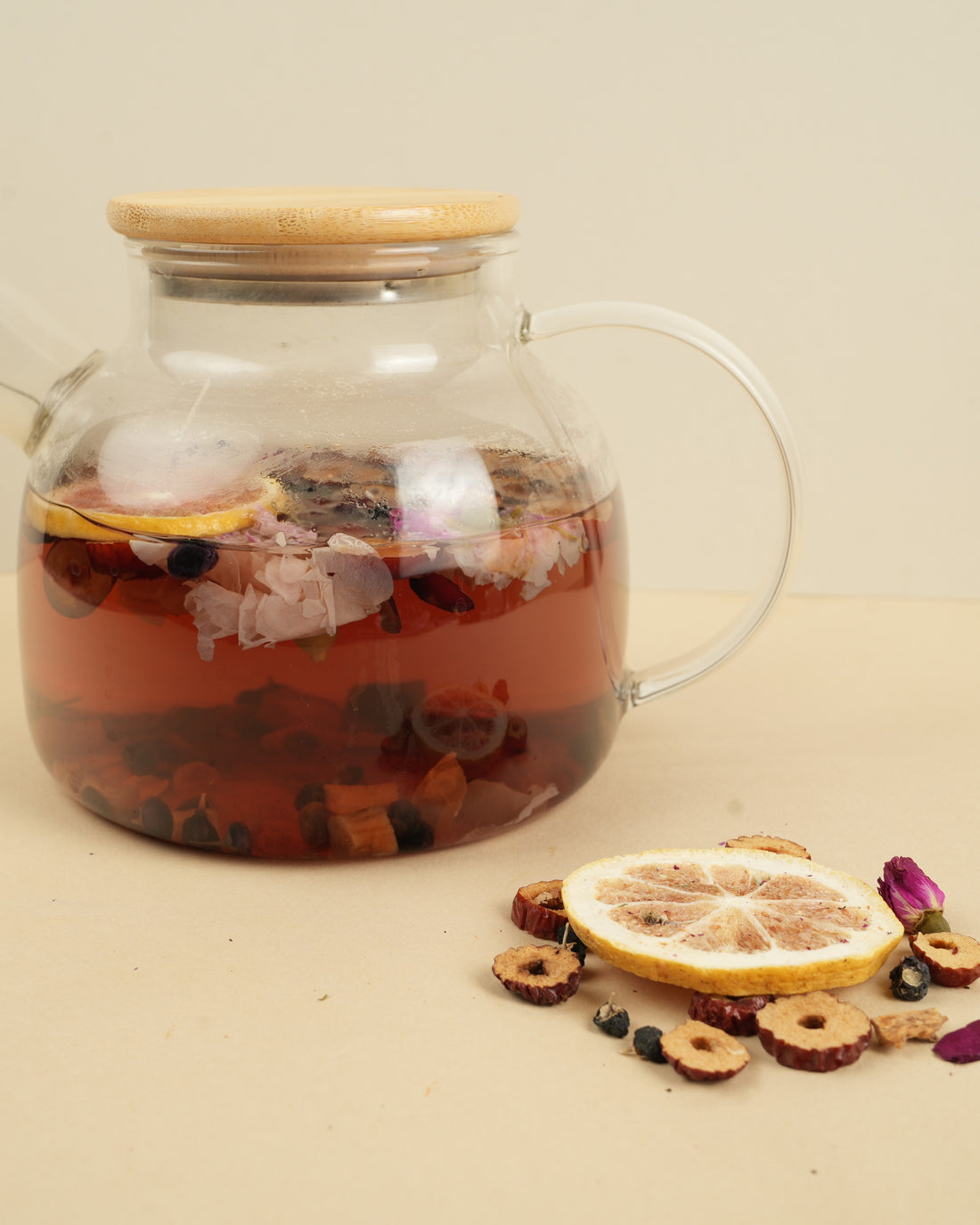 Natural Skin Care Tea| Black Goji Berry, Dried Lemon & Rose (5 Tea Pouches)