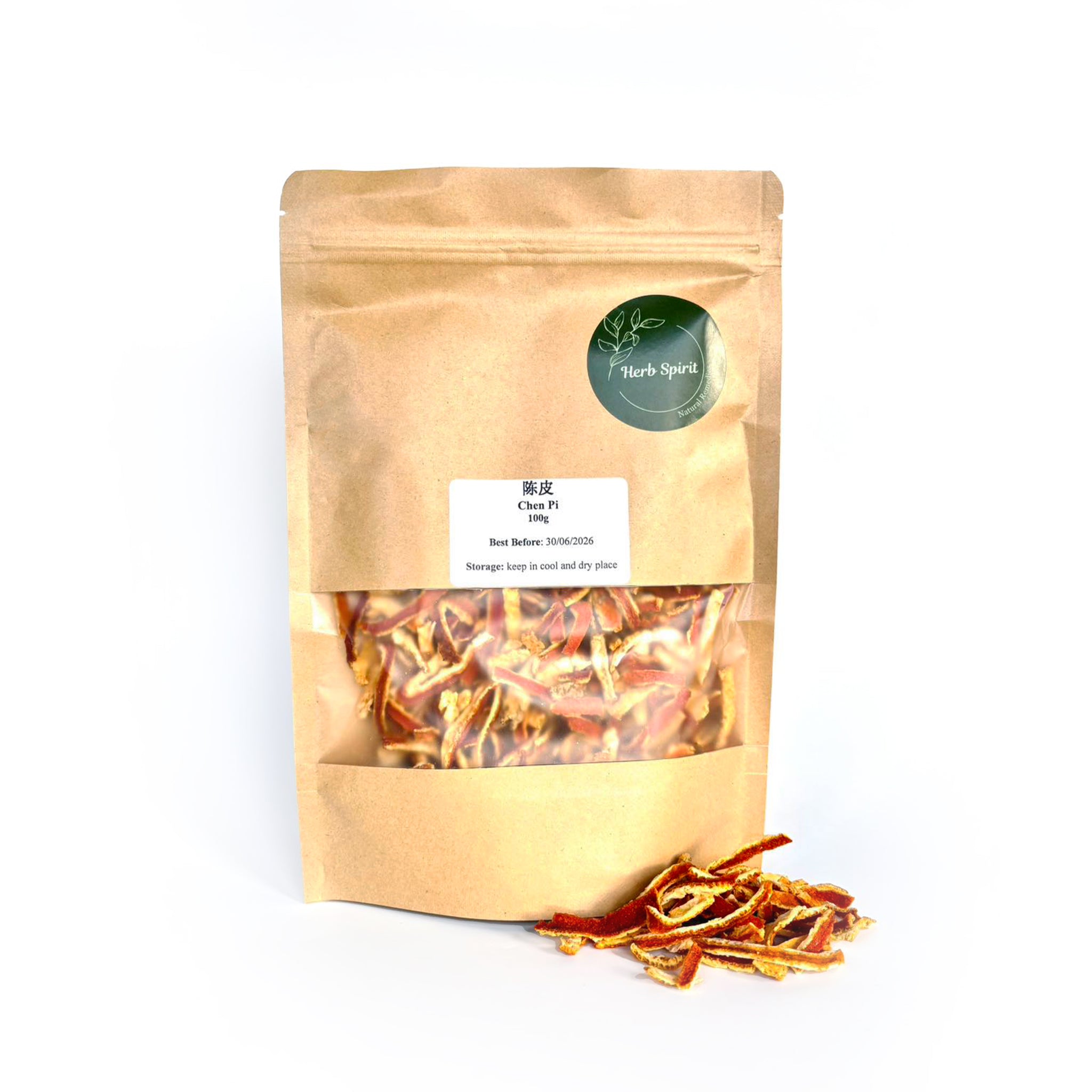 Dried tangerine peel strips (Chen Pi)