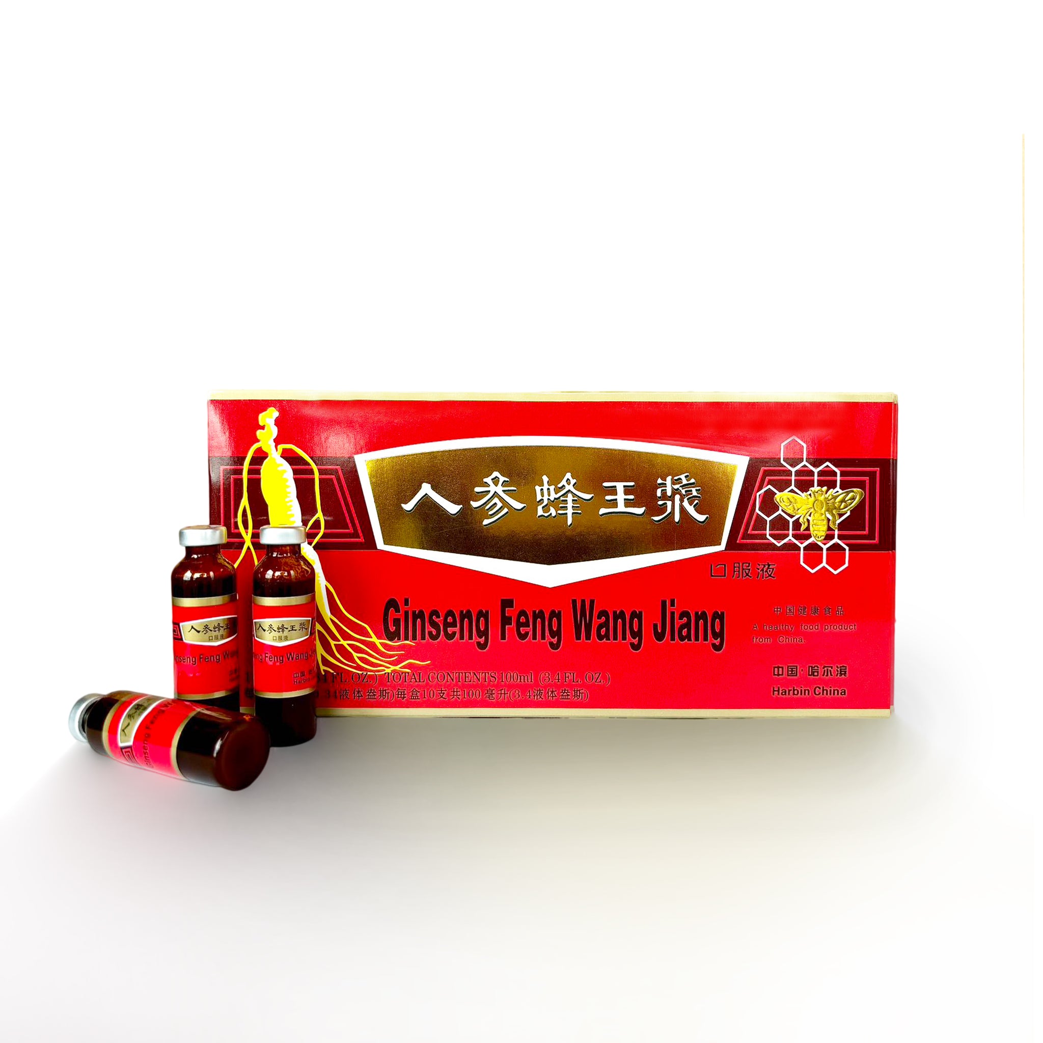 Red Panax Ginseng Royal Jelly Extract Liquid