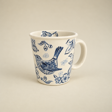 Hand-painted Blue& White Porcelain Mug